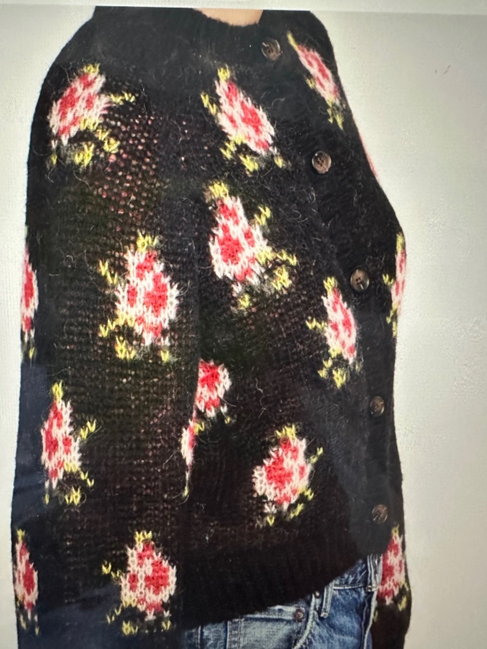 The Great- Black Heirloom Carousel Cardigan. Like new - Picture 4 of 9